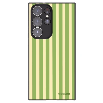 Picasee husă neagră din silicon pentru Samsung Galaxy S23 Ultra 5G - Lines Matcha