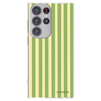 Picasee husă transparentă din silicon pentru Samsung Galaxy S23 Ultra 5G - Lines Matcha