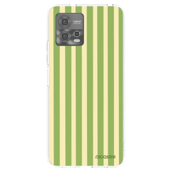 Picasee husă transparentă din silicon pentru Motorola Moto G72 - Lines Matcha