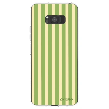 Picasee husă transparentă din silicon pentru Samsung Galaxy S8 G950F - Lines Matcha