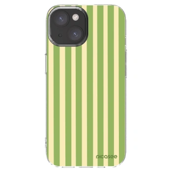 Picasee husă transparentă din silicon pentru Apple iPhone 15 - Lines Matcha