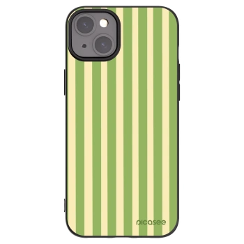 Picasee husă neagră din silicon pentru Apple iPhone 15 Plus - Lines Matcha