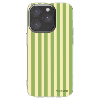 Picasee husă transparentă din silicon pentru Apple iPhone 15 Pro - Lines Matcha