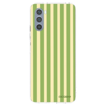 Picasee husă transparentă din silicon pentru Motorola Moto G62 - Lines Matcha
