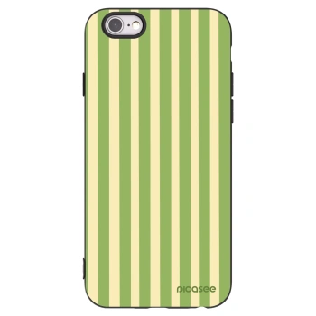 Picasee husă neagră din silicon pentru Apple iPhone 6/6S - Lines Matcha