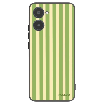 Picasee husă neagră din silicon pentru Realme 10 4G - Lines Matcha