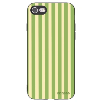 Picasee husă neagră din silicon pentru Apple iPhone 7 - Lines Matcha