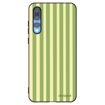Picasee husă neagră din silicon pentru Huawei P20 Pro - Lines Matcha