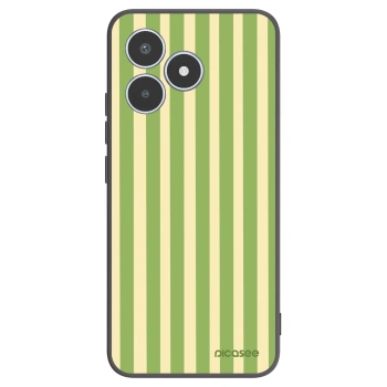 Picasee husă neagră din silicon pentru Realme C53 - Lines Matcha