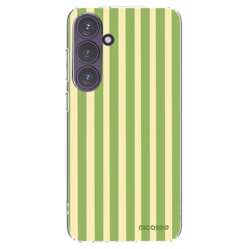 Picasee husă transparentă din silicon pentru Samsung Galaxy S24+ S926B 5G - Lines Matcha