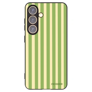 Picasee husă neagră din silicon pentru Samsung Galaxy S24 S921B 5G - Lines Matcha