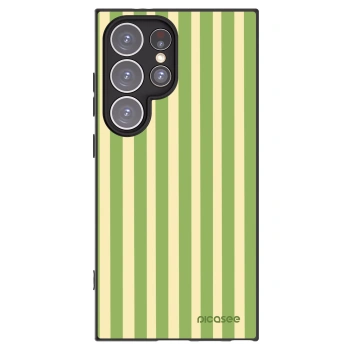 Picasee husă neagră din silicon pentru Samsung Galaxy S24 Ultra S928B 5G - Lines Matcha