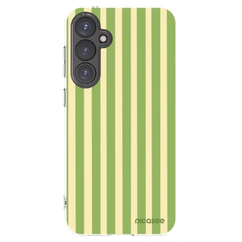 Picasee husă transparentă din silicon pentru Samsung Galaxy S23 FE S711B - Lines Matcha