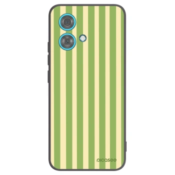 Picasee husă neagră din silicon pentru Motorola Edge 40 Neo - Lines Matcha