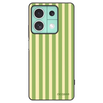 Picasee husă neagră din silicon pentru Xiaomi Redmi Note 13 5G - Lines Matcha