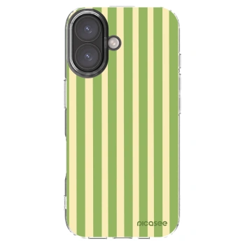 Picasee husă transparentă din silicon pentru Apple iPhone 16 - Lines Matcha