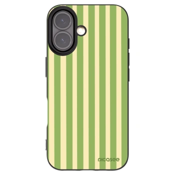 Picasee husă neagră din silicon pentru Apple iPhone 16 - Lines Matcha