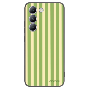 Picasee husă neagră din silicon pentru Vivo V40 SE 5G - Lines Matcha