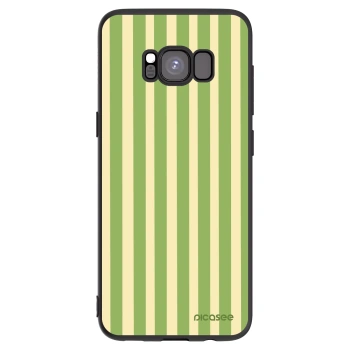 Picasee husă neagră din silicon pentru Samsung Galaxy S8 G950F - Lines Matcha
