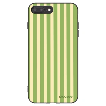 Picasee husă neagră din silicon pentru Apple iPhone 8 Plus - Lines Matcha