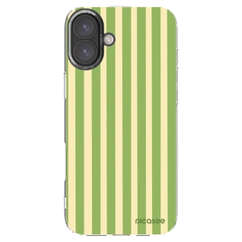 Picasee husă transparentă din silicon pentru Apple iPhone 16 Plus - Lines Matcha
