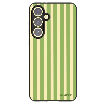 Picasee husă neagră din silicon pentru Samsung Galaxy S24 FE S721B - Lines Matcha
