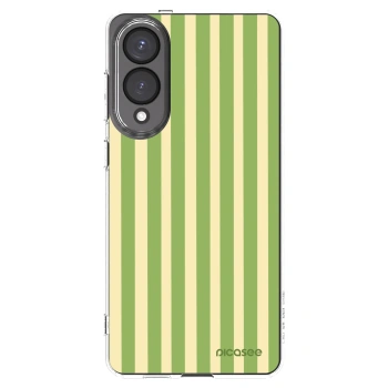 Picasee husă transparentă din silicon pentru Samsung Galaxy S25 Edge 5G - Lines Matcha
