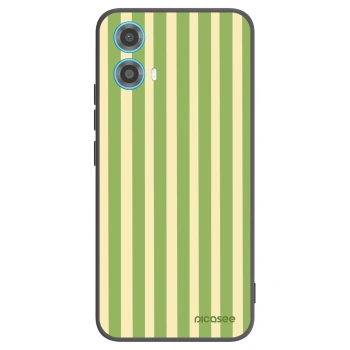 Picasee husă neagră din silicon pentru Motorola Moto G34 5G - Lines Matcha