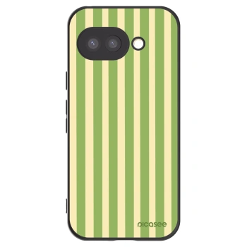Picasee husă neagră din silicon pentru Google Pixel 9a - Lines Matcha