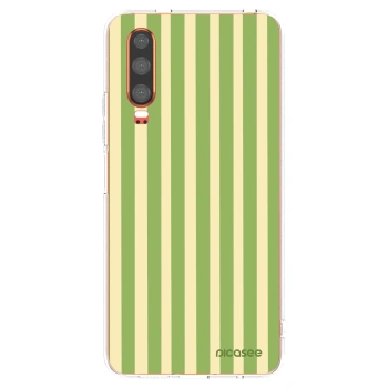 Picasee husă transparentă din silicon pentru Huawei P30 - Lines Matcha