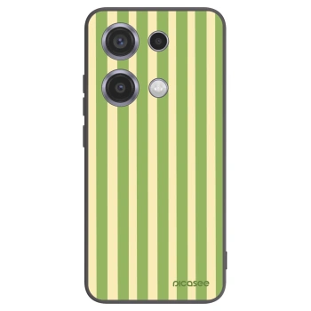Picasee husă neagră din silicon pentru Xiaomi Redmi Note 14S - Lines Matcha
