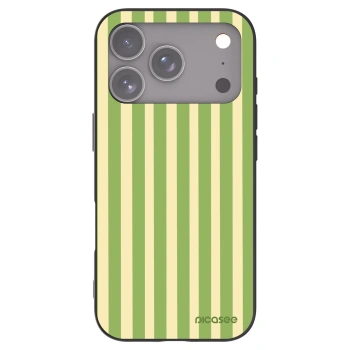 Picasee husă neagră din silicon pentru Apple iPhone 17 Pro - Lines Matcha