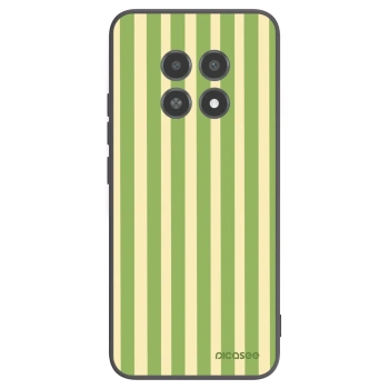 Picasee husă neagră din silicon pentru Realme 12X - Lines Matcha