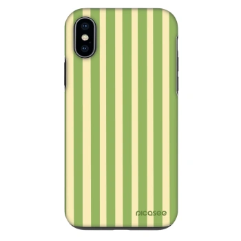 Husă pentru Apple iPhone X/XS - Lines Matcha