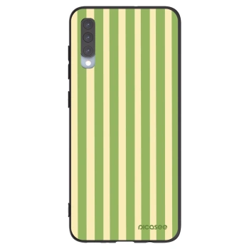 Picasee husă neagră din silicon pentru Samsung Galaxy A70 A705F - Lines Matcha
