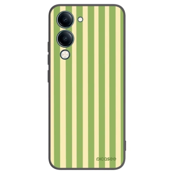 Picasee husă neagră din silicon pentru Vivo Y29s 5G - Lines Matcha