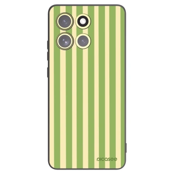 Picasee husă neagră din silicon pentru Motorola Moto G86 Power 5G - Lines Matcha