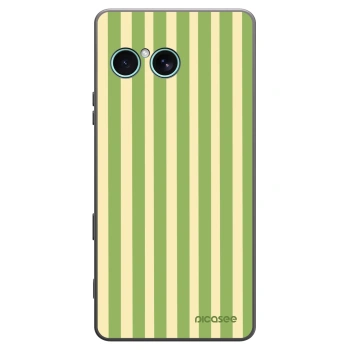 Picasee husă neagră din silicon pentru Sony Xperia 10 VII - Lines Matcha