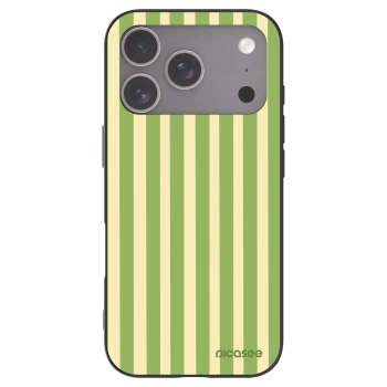 Picasee husă neagră din silicon pentru Apple iPhone 18 Pro - Lines Matcha