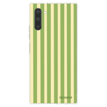 Picasee husă transparentă din silicon pentru Samsung Galaxy Note 10 N970F - Lines Matcha