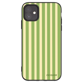 Picasee husă neagră din silicon pentru Apple iPhone 11 - Lines Matcha