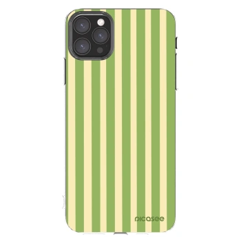 Picasee husă transparentă din silicon pentru Apple iPhone 11 Pro Max - Lines Matcha