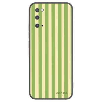 Picasee husă neagră din silicon pentru Samsung Galaxy S20 G980F - Lines Matcha