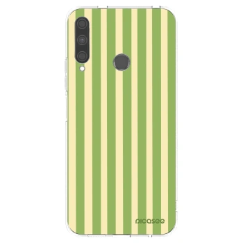Picasee husă transparentă din silicon pentru Huawei P40 Lite E - Lines Matcha