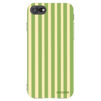 Picasee husă transparentă din silicon pentru Apple iPhone SE 2020 - Lines Matcha