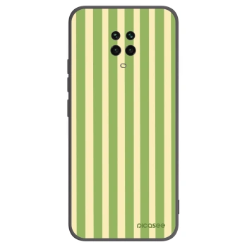 Picasee husă neagră din silicon pentru Xiaomi Redmi Note 9 Pro - Lines Matcha