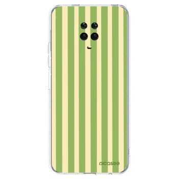 Picasee husă transparentă din silicon pentru Xiaomi Redmi Note 9S - Lines Matcha
