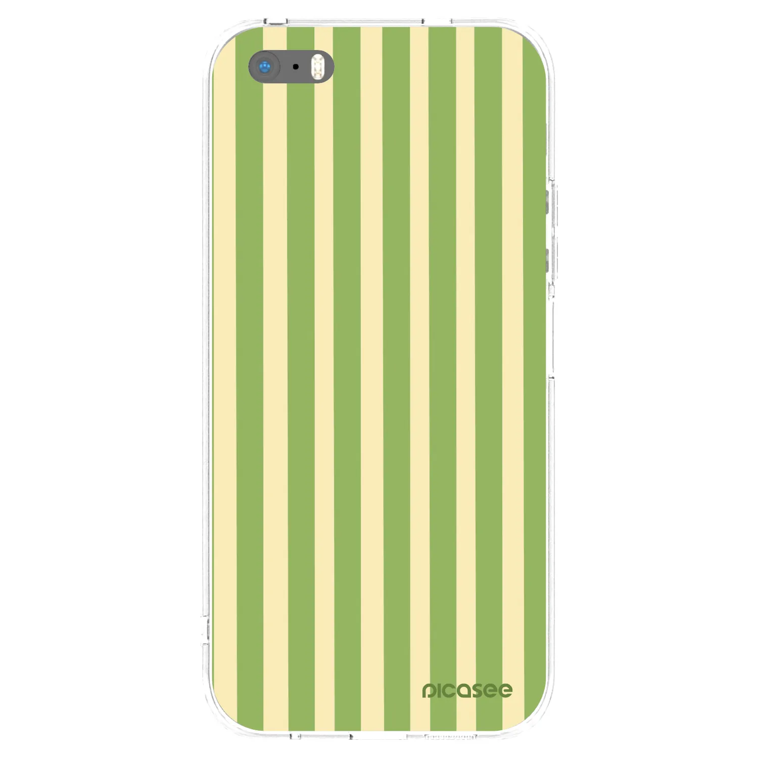 Picasee husă transparentă din silicon pentru Apple iPhone 5/5S/SE - Lines Matcha