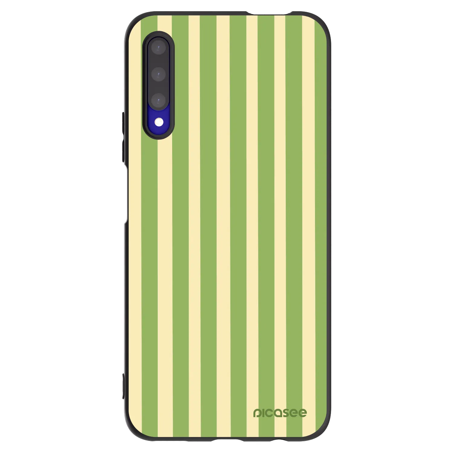 Picasee husă neagră din silicon pentru Honor 9X Pro - Lines Matcha