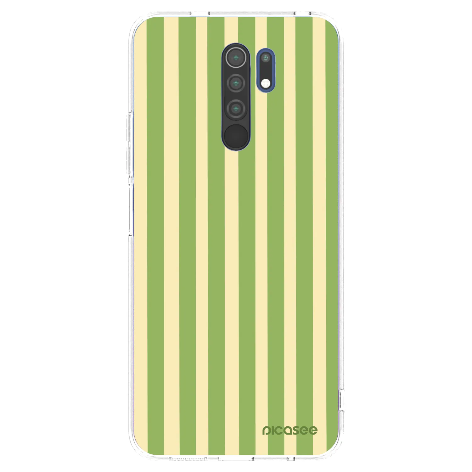 Picasee husă transparentă din silicon pentru Xiaomi Redmi 9 - Lines Matcha